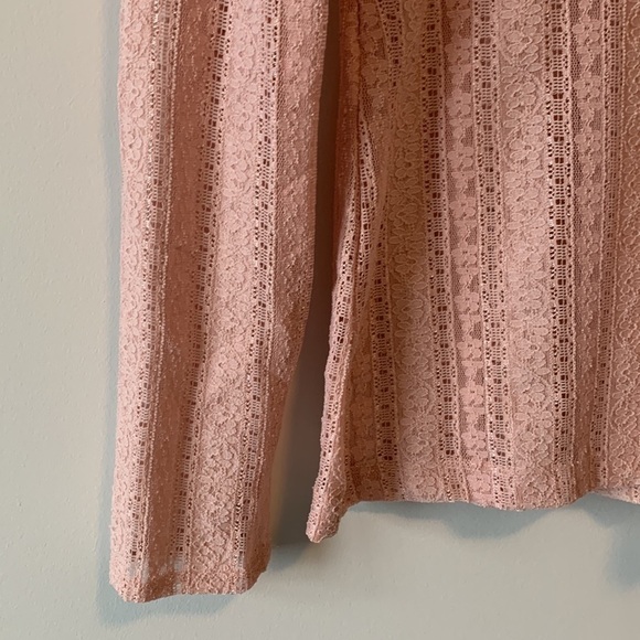NWT Anthropologie Halogen Dusty Pink Lace Top Size XS - Picture 6 of 17